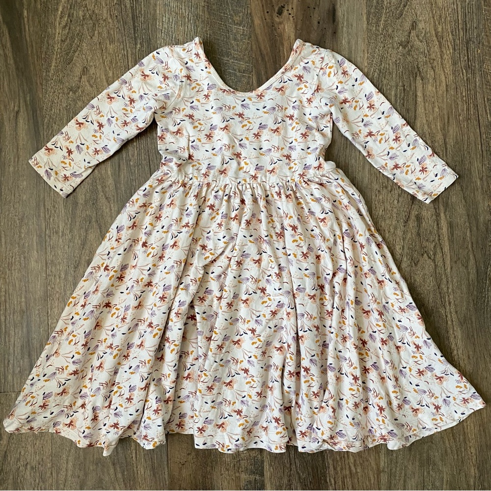 A+A Floral Cream Ballet Twirl Dress